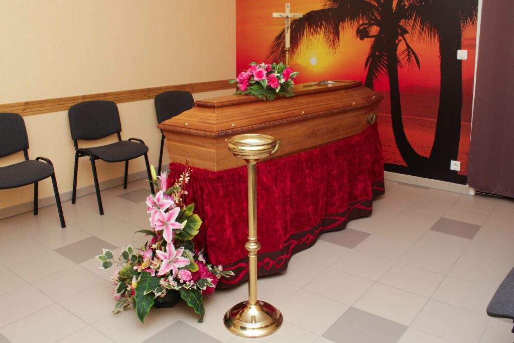 cercueil au chambre funeraire