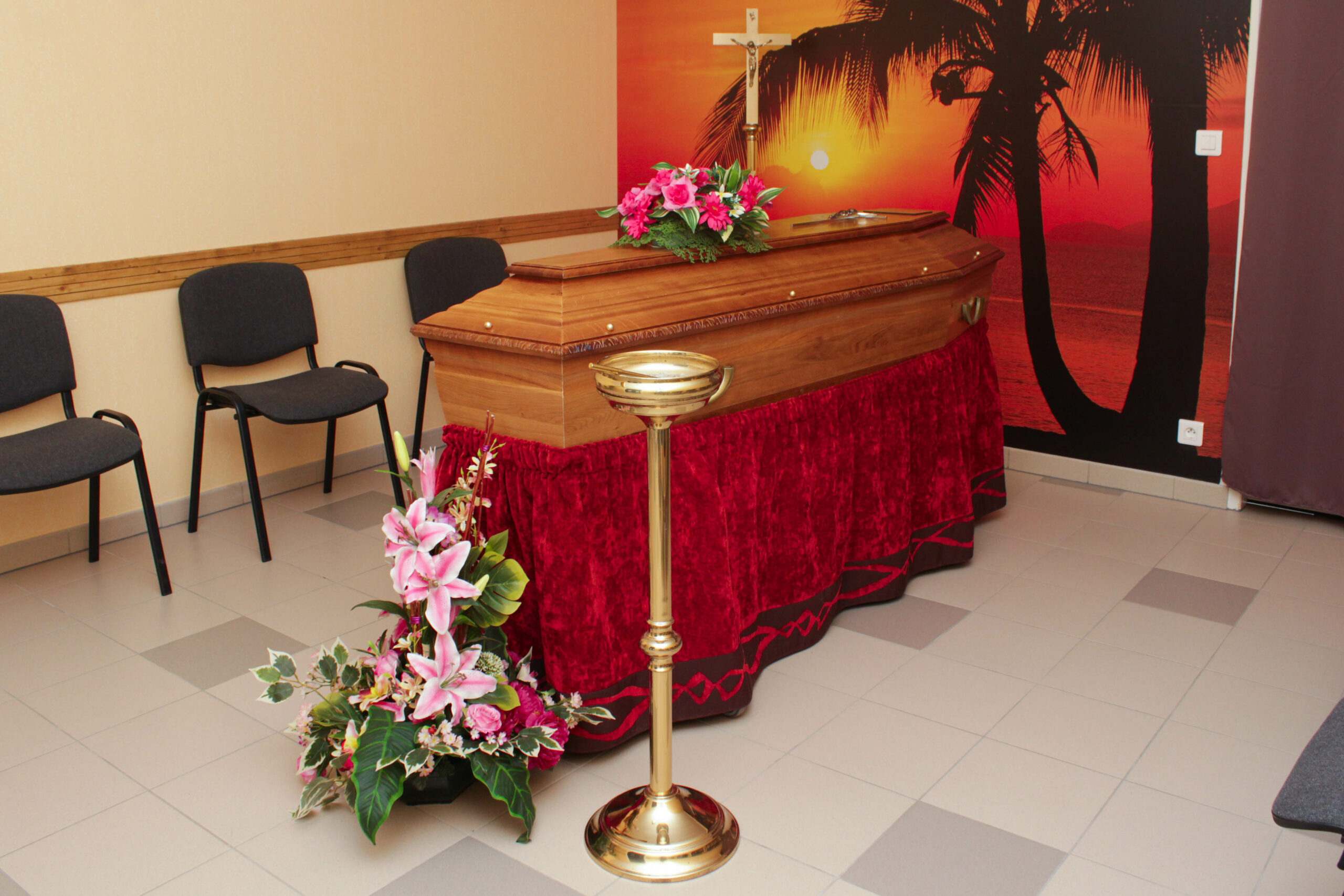 cercueil au chambre funeraire